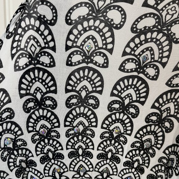 Womens Kimono Open Front Fringe Waterfall Medallion Paisley Sleeveless OS Boho - Picture 6 of 13